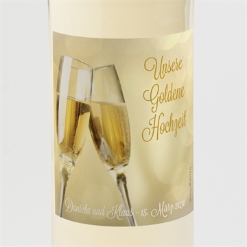 Flaschenetikett Hochzeitsjubiläum ref. N3002112