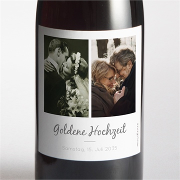 Flaschenetikett Hochzeitsjubiläum ref. N3002121