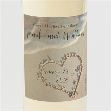 Flaschenetikett Hochzeitsjubiläum ref. N3002125