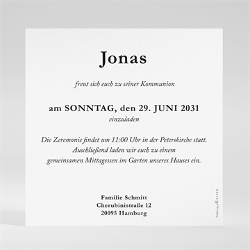 Einladung Kommunion fotoglaube - vue 2