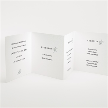 Einladung Kommunion blätterzeichnung - vue 2