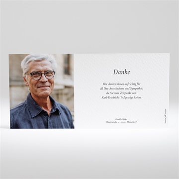 Trauerdanksagung stilles gebet -quer - vue 2