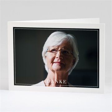 Trauerdanksagung für die ewigkeit - klappkarte