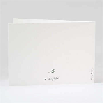 Trauerdanksagung lavendelzweig - klappkarte - vue 3