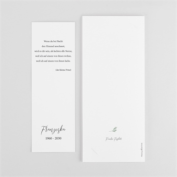 Trauerdanksagung lavendelzweig - fotostreifen - vue 3