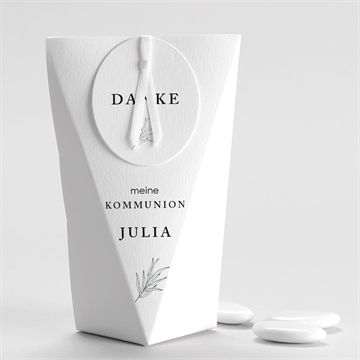 Geschenkbox Kommunion blätterzeichnung