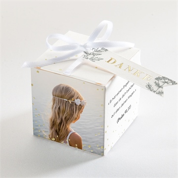 Geschenkbox Kommunion blätterzeichnung