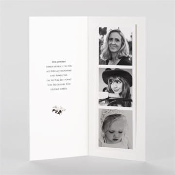 Trauerdanksagung orchideen - fotostreifen - vue 2