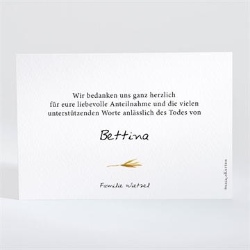 Trauerdanksagung farandole - querformat - vue 2