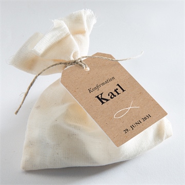 Geschenkanhänger Konfirmation elegante schlichtheit - vue 2