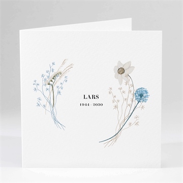 Trauerkarte blumenornament