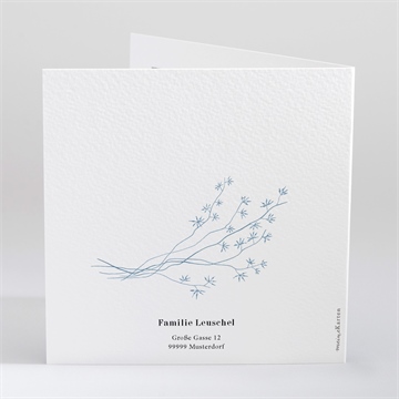 Trauerkarte blumenornament - vue 3