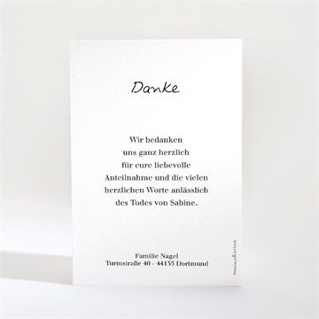 Trauerdanksagung erinnerungsstück - vue 2