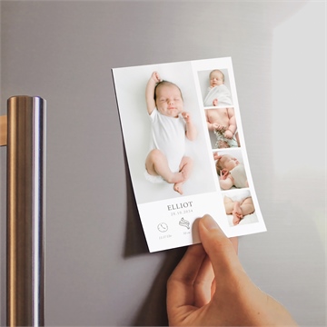 Geburtskarte fotosammlung - magnet - vue 2