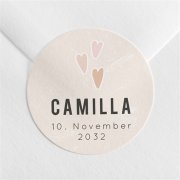 Sticker Geburt herzchen