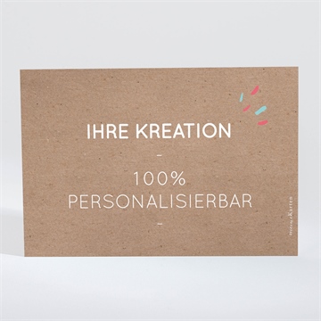 Dankeskarte Kommunion kraft - 13,8x9,5cm (n111363) - vue 2