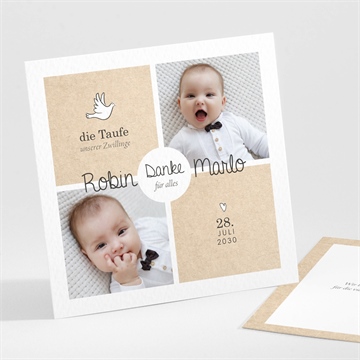 Dankeskarte Taufe ref. N301562