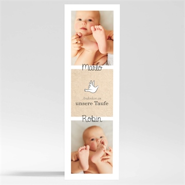 Andenken Taufe zwillingsillustration - magnet