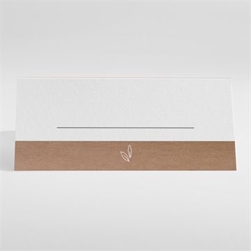 Tischkarte Taufe foto auf kraftpapier - vue 2