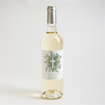 Flaschenetikett Taufe graziös - vue 2