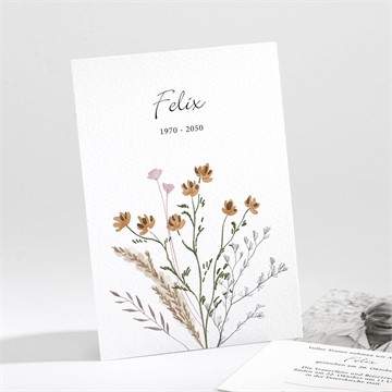 Trauerkarte florale komposition