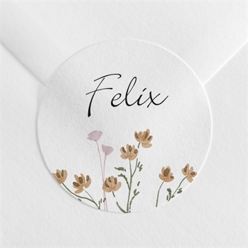 Aufkleber Trauer florale komposition