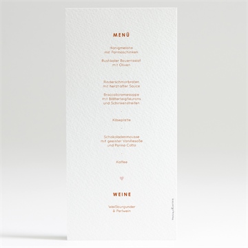 Menükarte Hochzeit hippie - vue 2