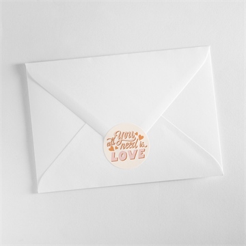 Aufkleber Hochzeit hippie - vue 3