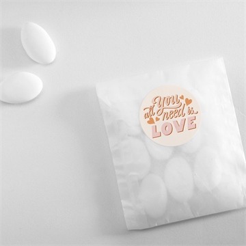 Aufkleber Hochzeit hippie - vue 4