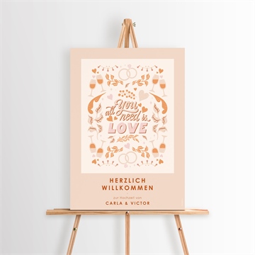 Willkommensschild Hochzeit ref. N260521
