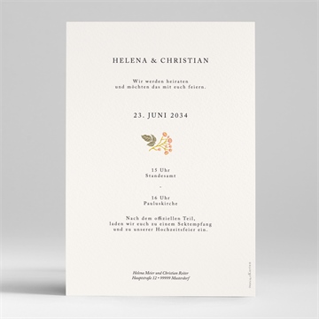 Hochzeitseinladung peace and love - vue 2