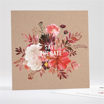 Save the Date Karte floral