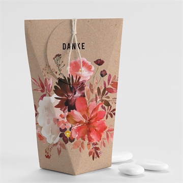 Geschenkbox Hochzeit floral - schachtel