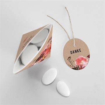 Geschenkbox Hochzeit floral - schachtel - vue 3