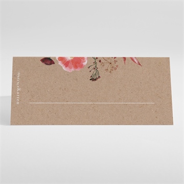 Tischkarte Hochzeit floral - vue 2