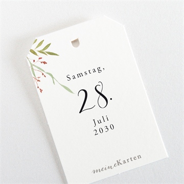 Geschenkanhänger Hochzeit moderne schönheit - vue 3