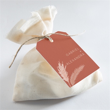 Geschenkanhänger Hochzeit pampasgras - vue 2