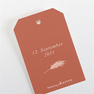 Geschenkanhänger Hochzeit pampasgras - vue 3