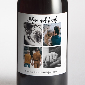 Flaschenetikett Hochzeitsjubiläum ref. N3002127