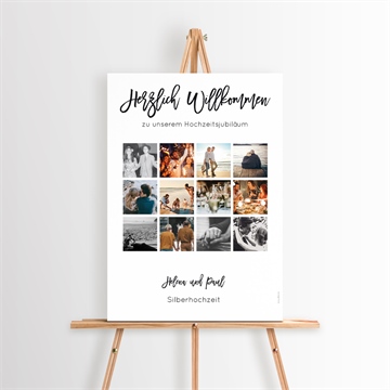 Willkommensschild Hochzeitsjubiläum ref. N260393