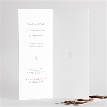 Hochzeitseinladung zartes oval - vue 3