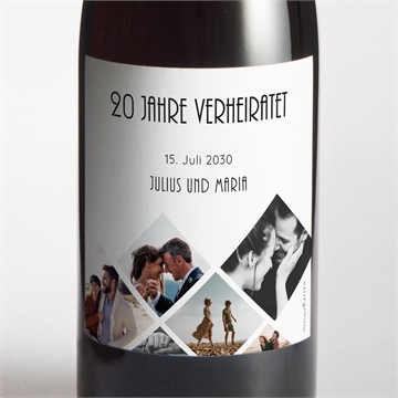 Flaschenetikett Hochzeitsjubiläum ref. N3002142