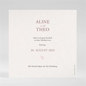 Save the Date Karte böhmische poesie - vue 2