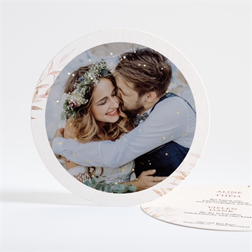 Dankeskarte Hochzeit böhmische poesie - gold