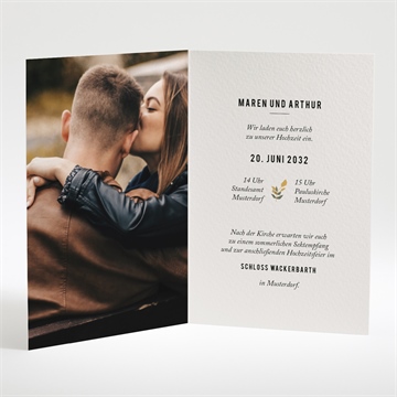 Hochzeitseinladung vintageflair - vue 2