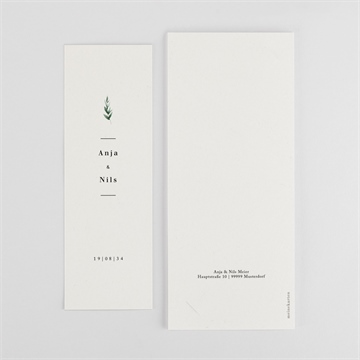 Dankeskarte Hochzeit smaragdgrün - vue 4