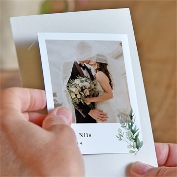 Dankeskarte Hochzeit smaragdgrün - duo - vue 2