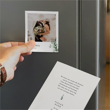 Dankeskarte Hochzeit smaragdgrün - duo - vue 3