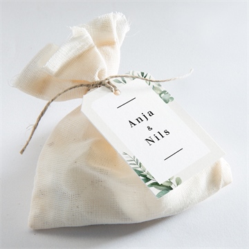 Geschenkanhänger Hochzeit smaragdgrün - vue 2