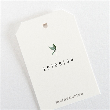 Geschenkanhänger Hochzeit smaragdgrün - vue 3